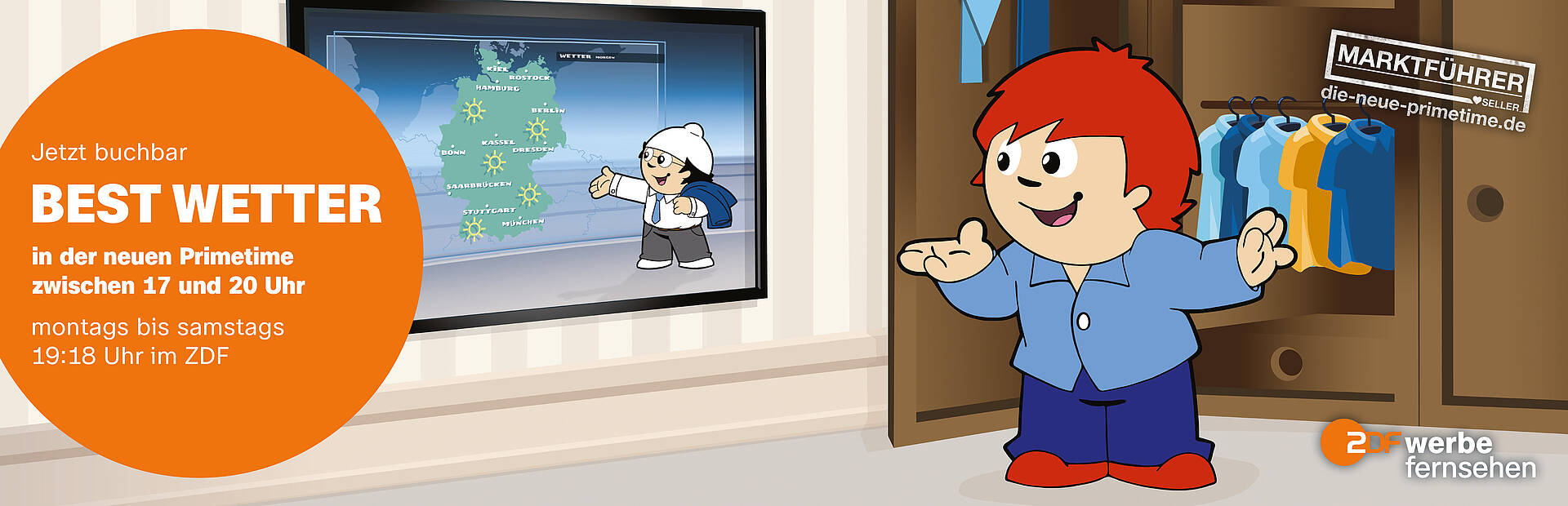 Die neue Primetime | Best Wetter (© ZDF Werbefernsehen GmbH)