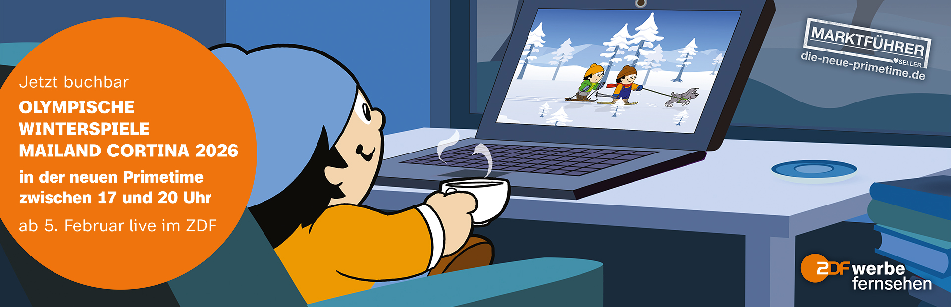 Die neue Primetime | Olympische Winterspiele Mailand Cortina 2026 (© ZDF Werbefernsehen GmbH)