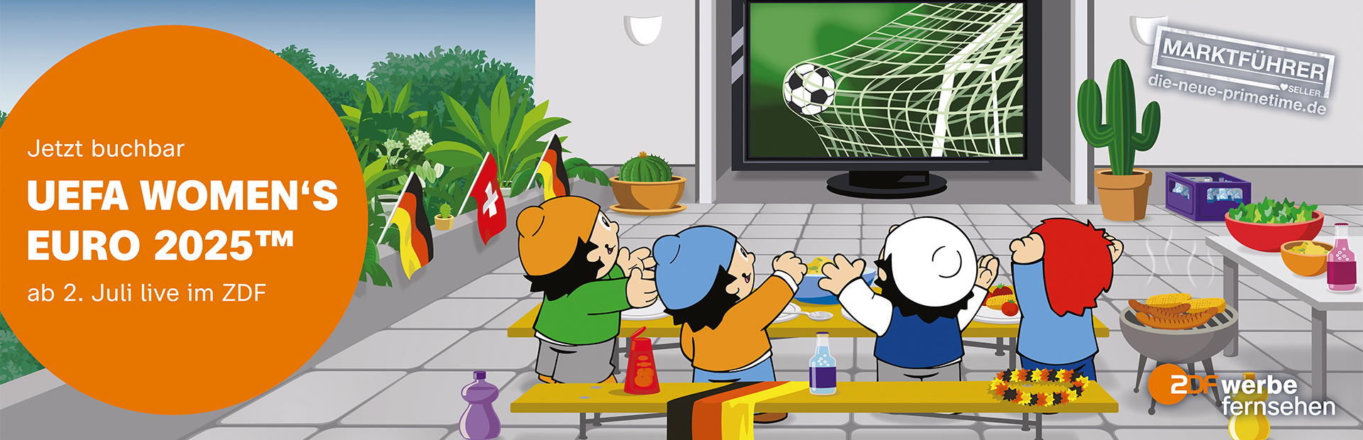 Die neue Primetime | UEFA WOMEN'S EURO 2025™ (© ZDF Werbefernsehen GmbH)